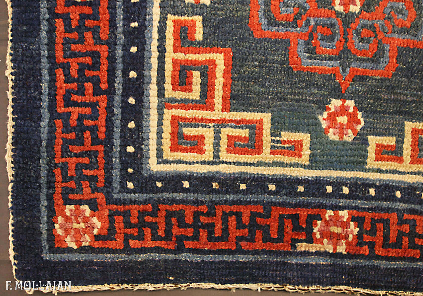Antique Tibetan Rug (79x72 cm)